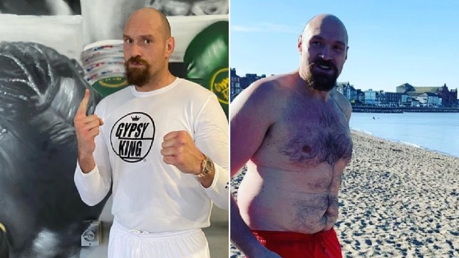 Tyson Fury shows off lean and mean new physique ahead of Anthony Joshua fight