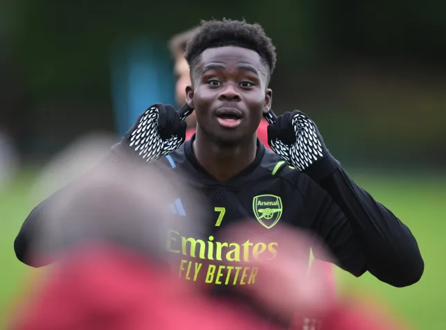 ‘It’s the worst’ – Bukayo Saka reveals what he hates doing in Arsenal training