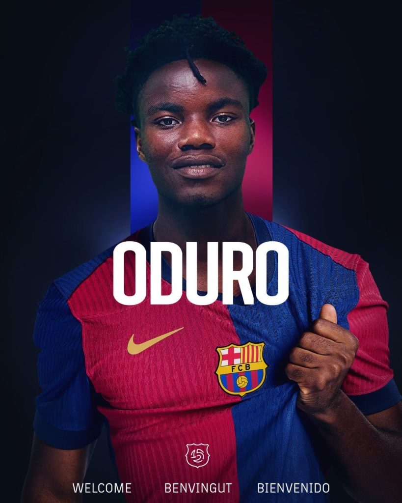 My move transfer to Barcelona is a dream come true: David Oduro