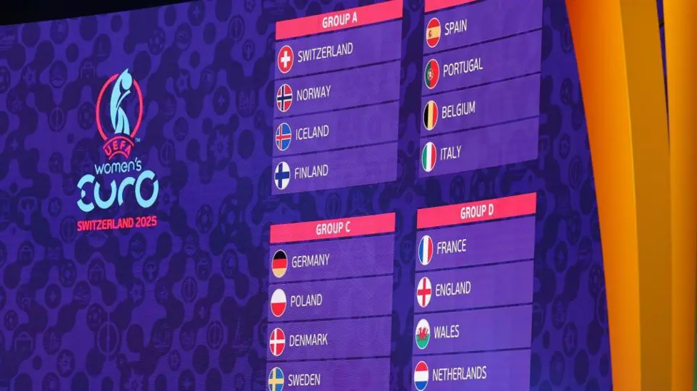 England and Wales drawn in same tough Euro 2025 group