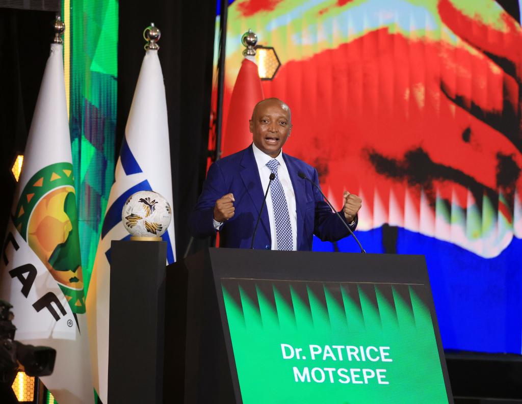 CAF President Patrice Motsepe was re-elected for a second term