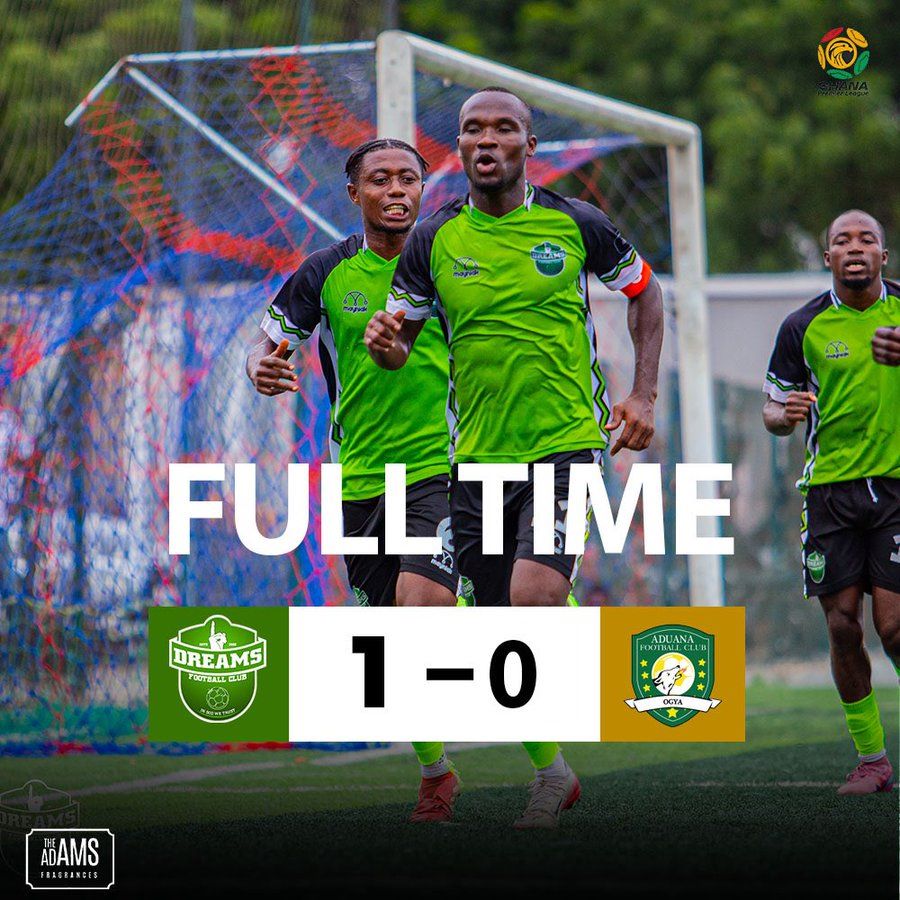 2025/26 Ghana Premier League: Week 24 Match Report – Dreams FC 1-0 Aduana FC