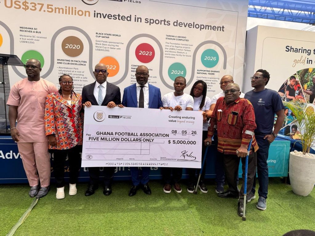 Gold Fields pledges USD 5 million to support Ghana’s national teams and women’s game